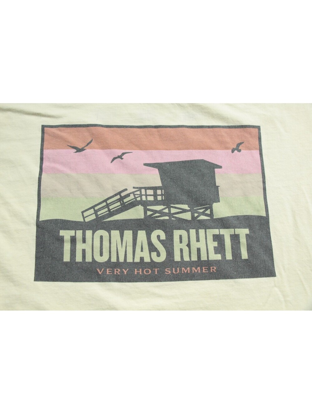 Thomas Rhett Very Hot Summer T-Shirt Tour Concert L Shirt Distressed
